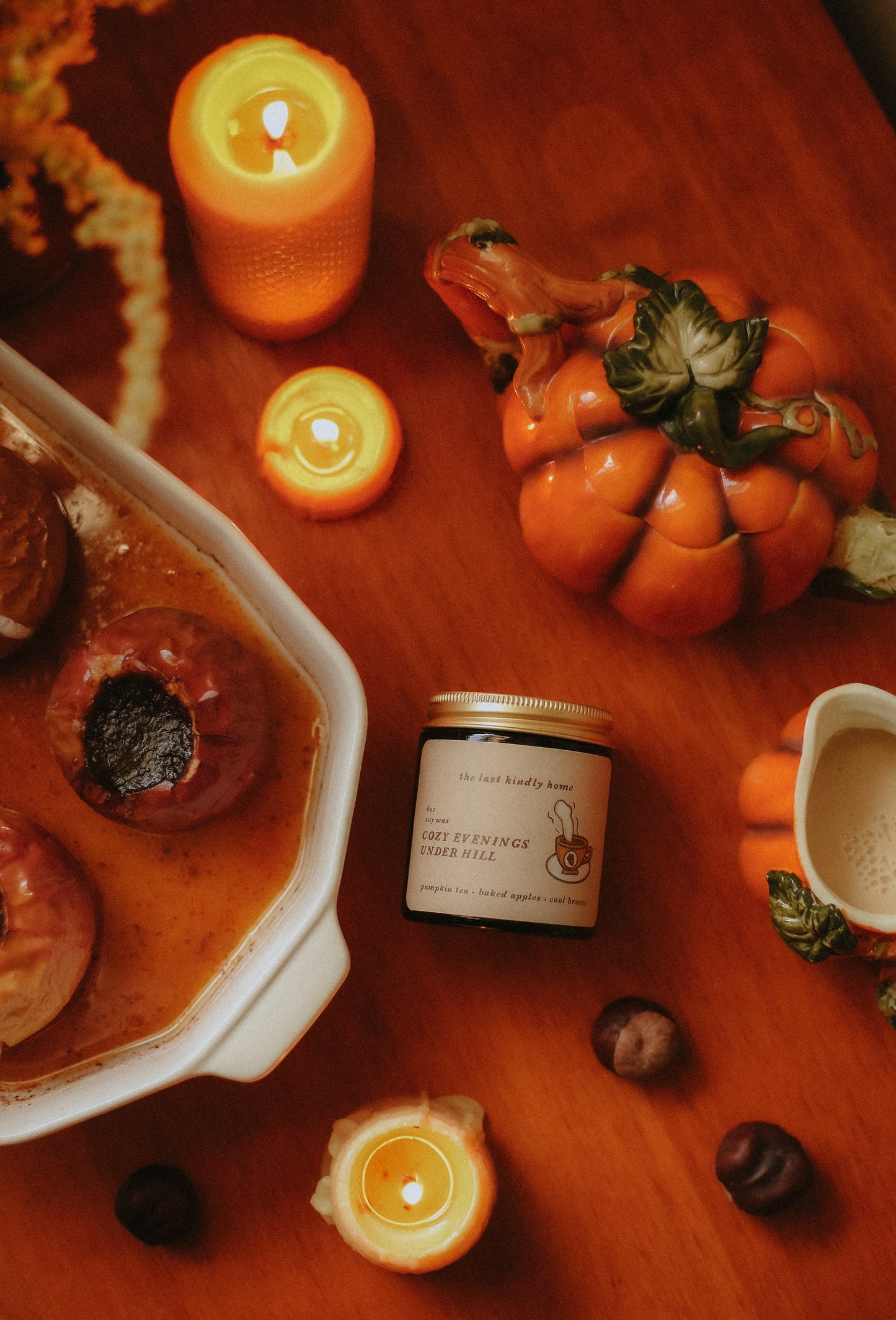 cozy evenings under hill candle