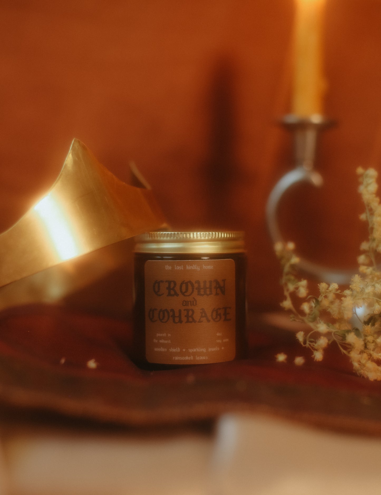crown and courage candle