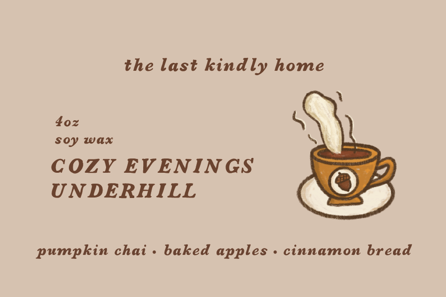 cozy evenings underhill candle