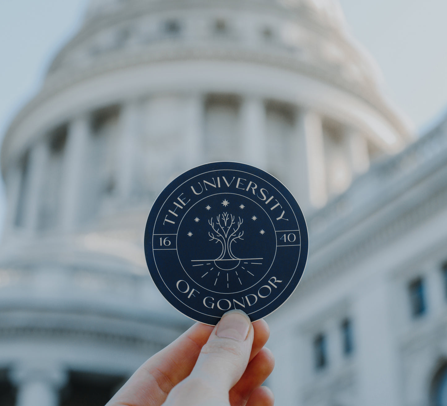 the university of gondor sticker