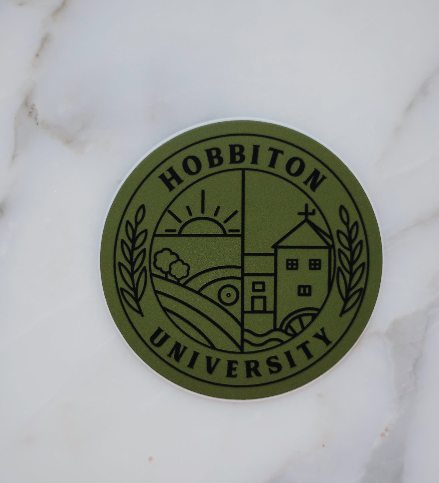 hobbiton university sticker