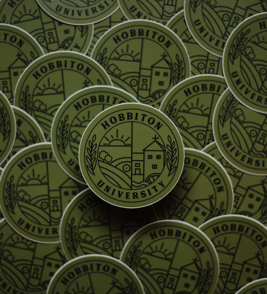 hobbiton university sticker