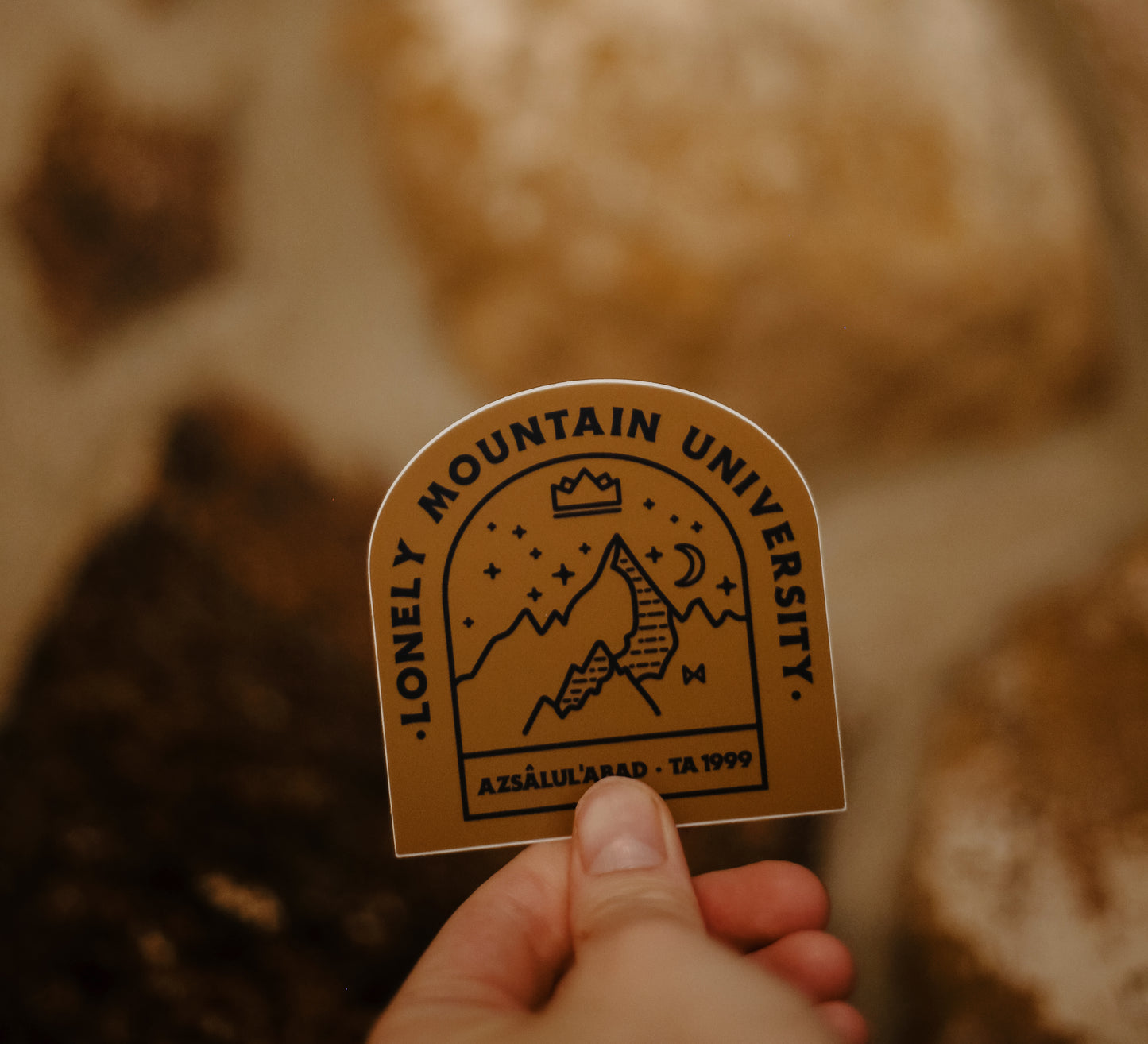 lonely mountain university sticker