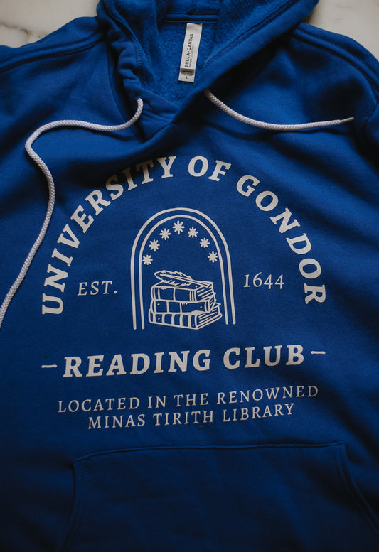 (flawed) university of gondor reading club hoodie - large