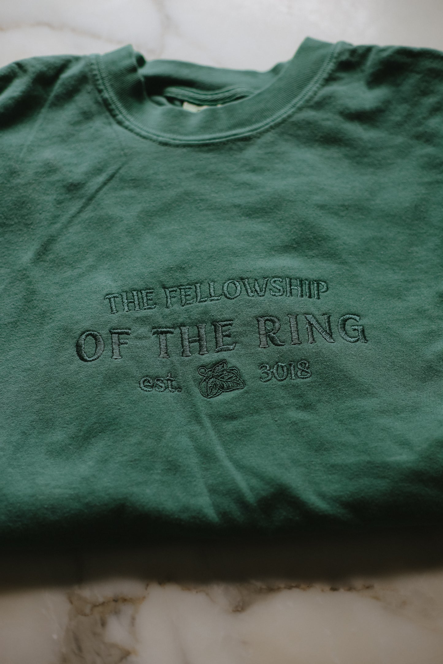 (ready to ship) fellowship of the ring embroidered t-shirt - medium