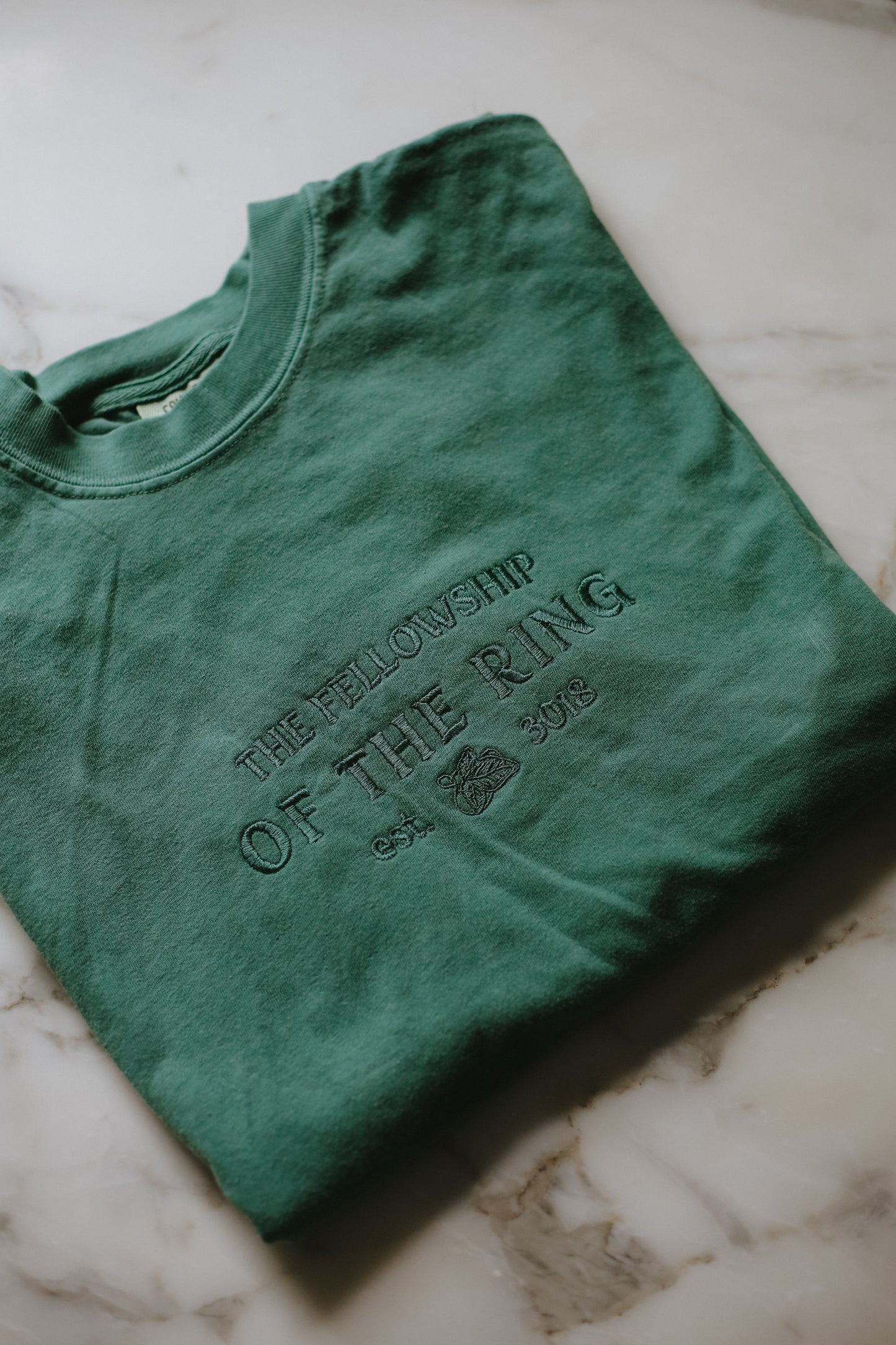 (ready to ship) fellowship of the ring embroidered t-shirt - medium