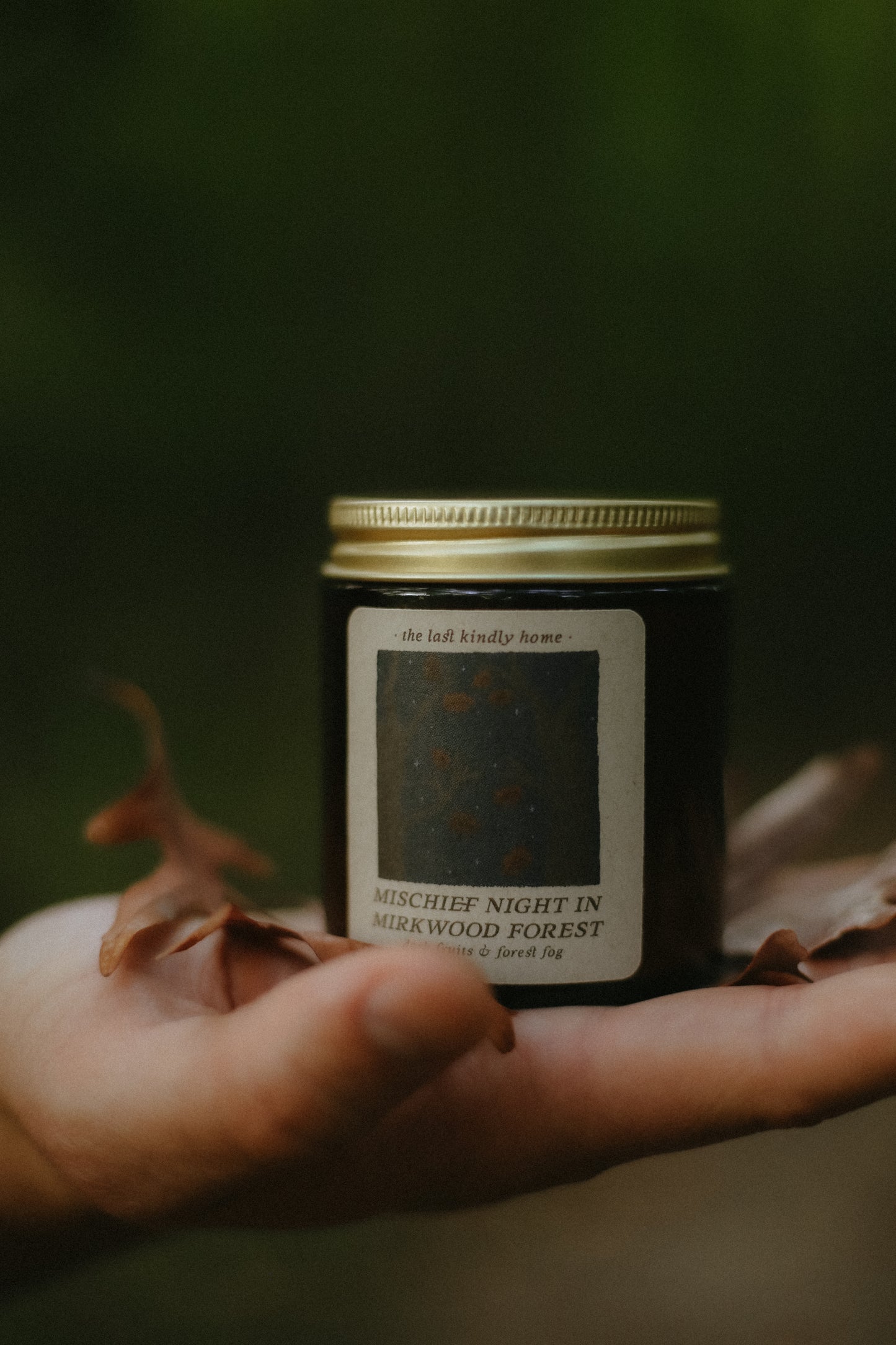 mischief night in mirkwood forest candle