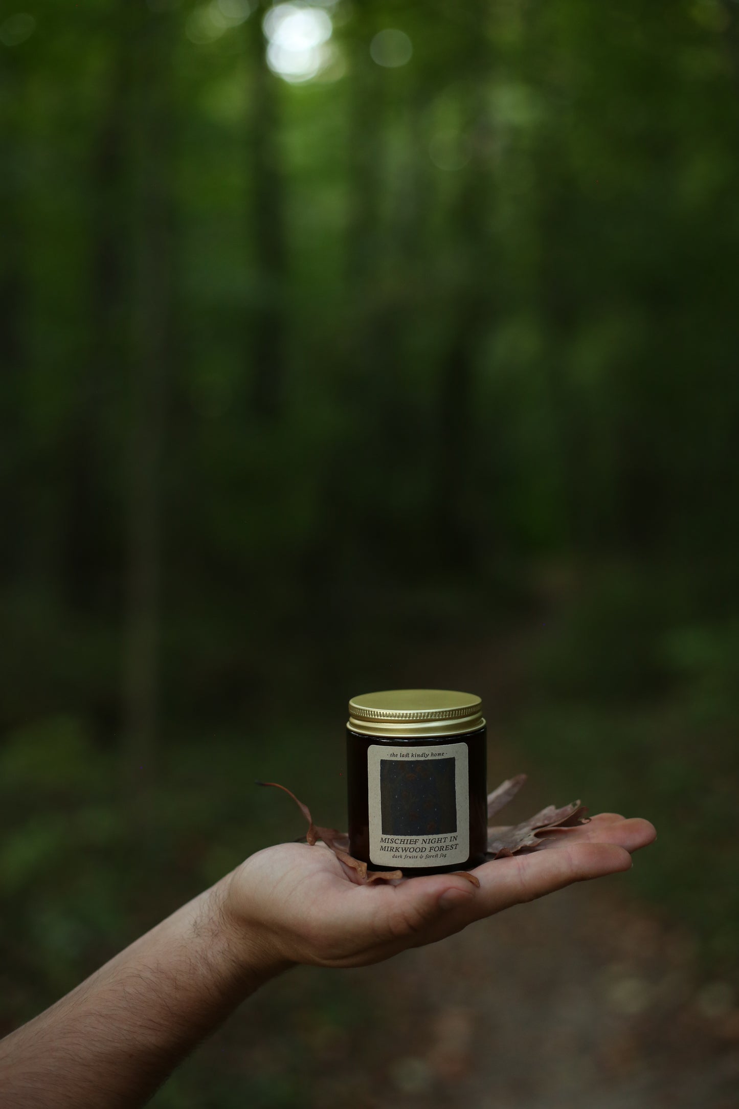 mischief night in mirkwood forest candle