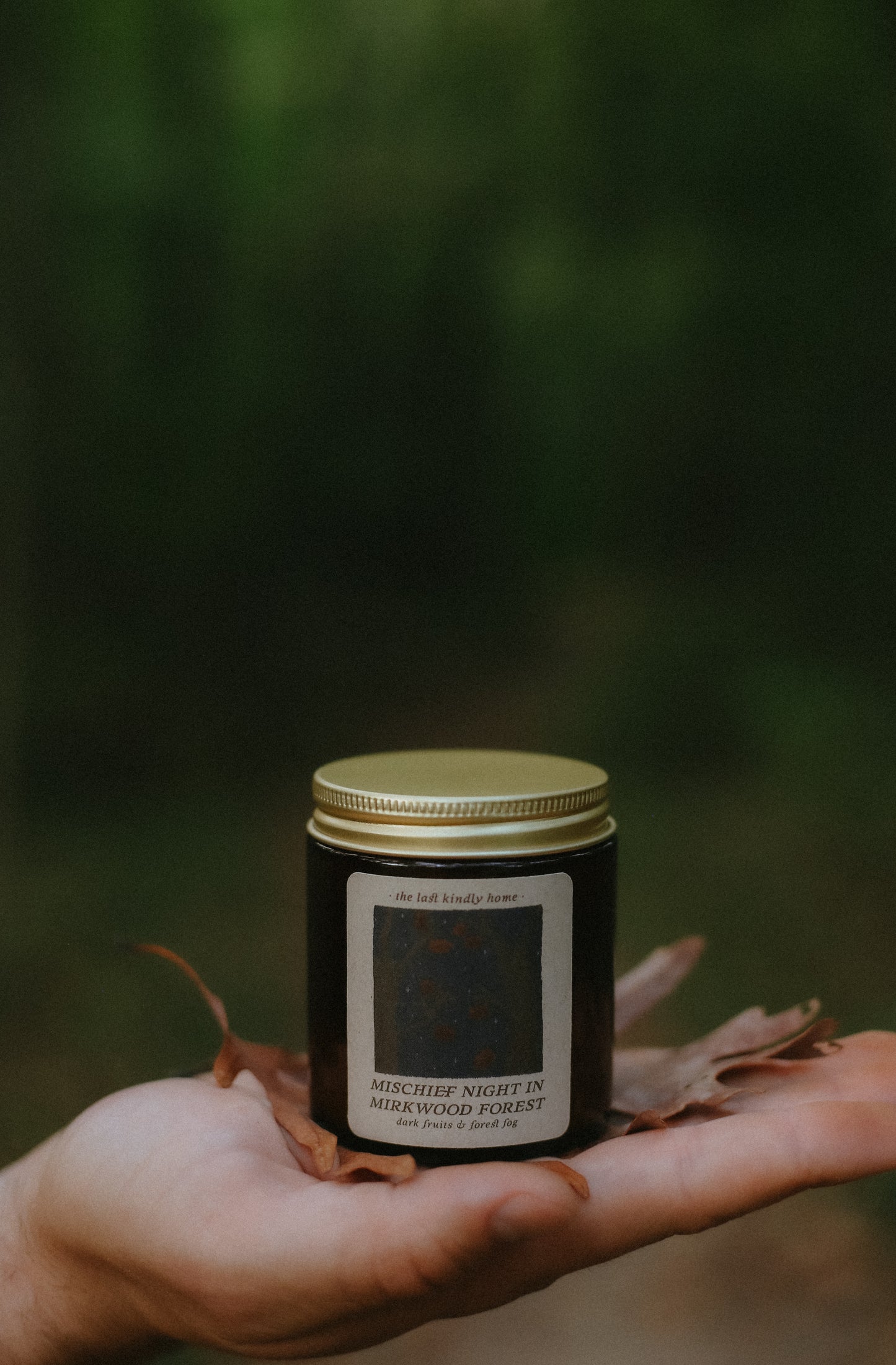 mischief night in mirkwood forest candle