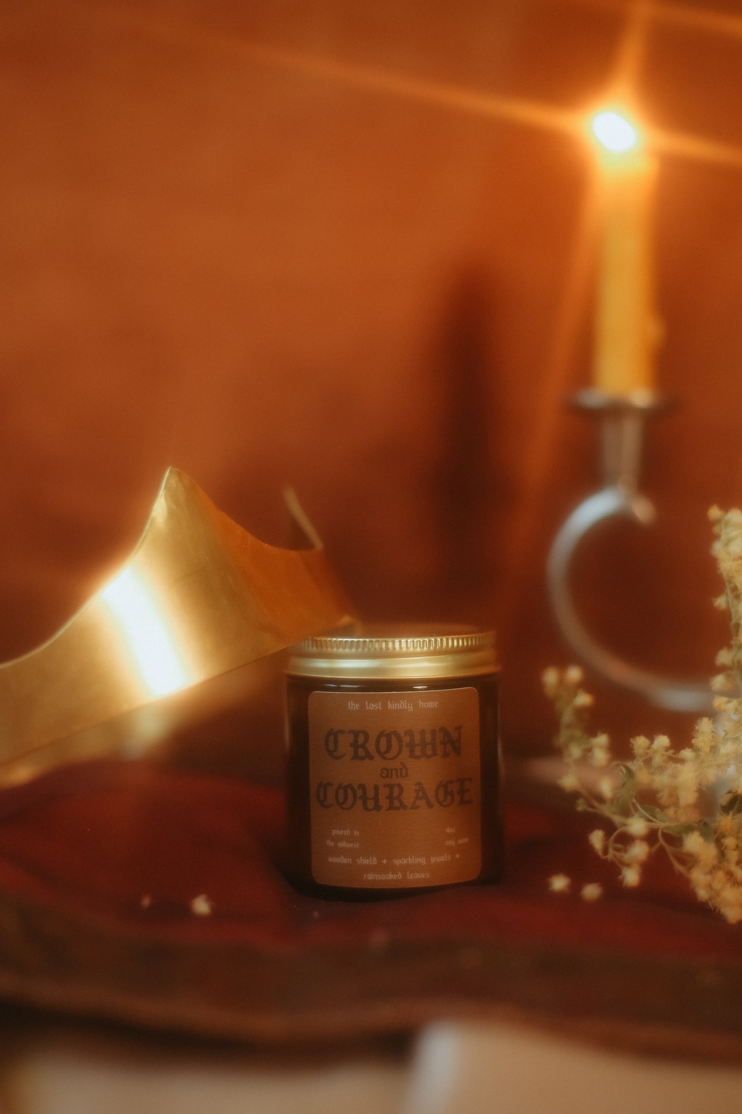 crown and courage candle