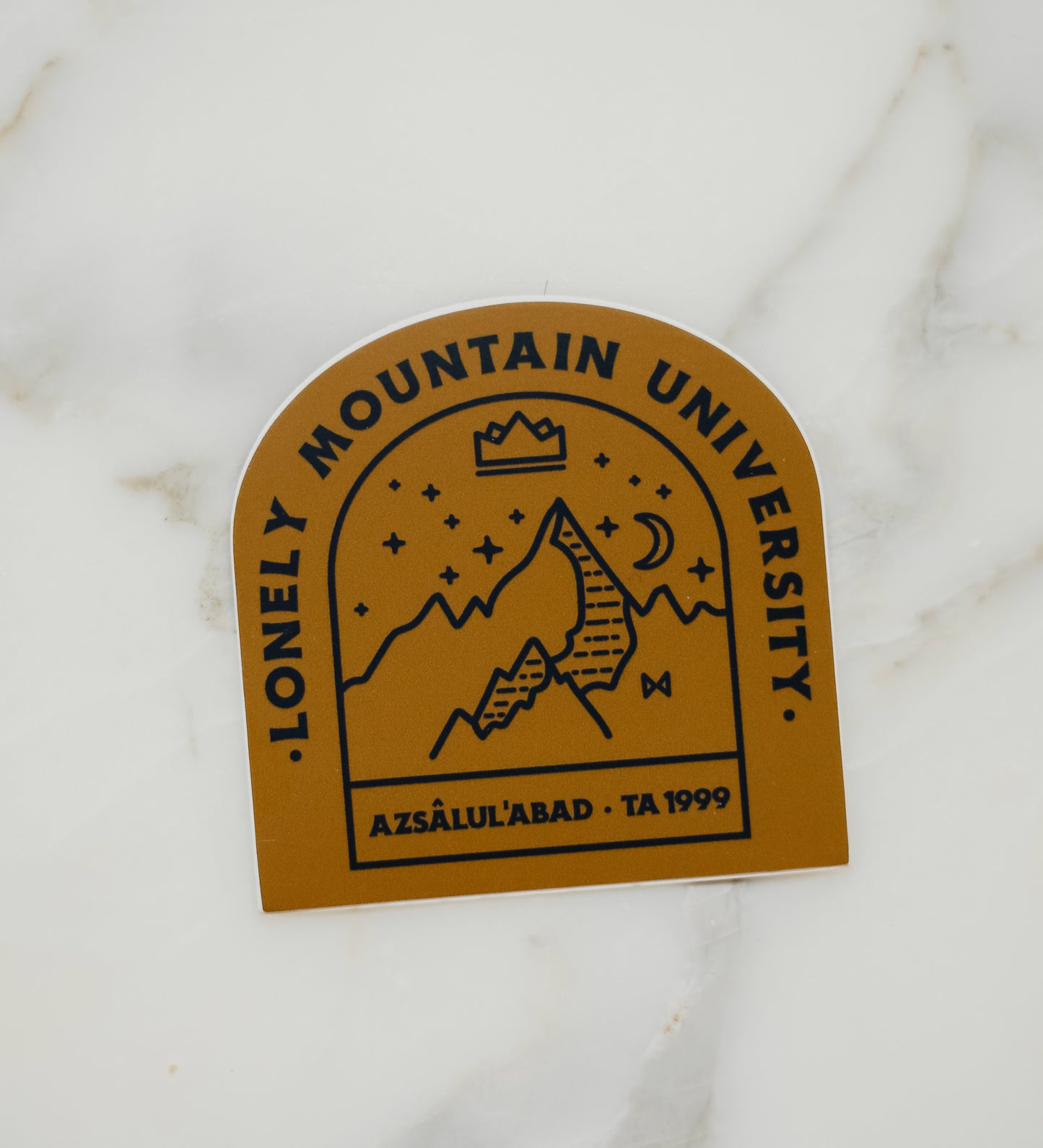 lonely mountain university sticker