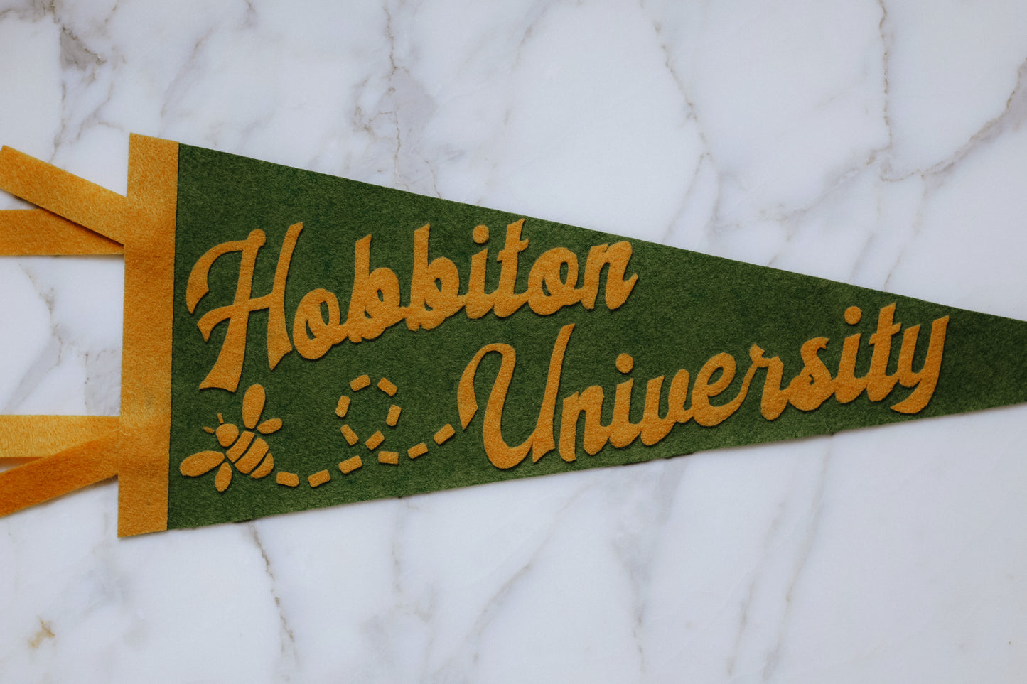 (PRE-ORDER) hobbiton university felt pennant flag