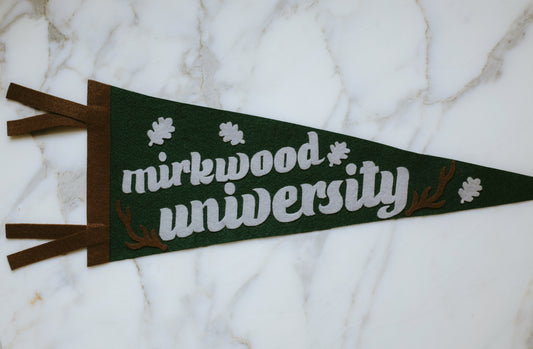 (PRE-ORDER) mirkwood university felt pennant flag