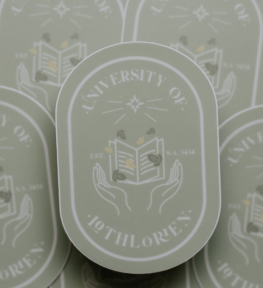 university of lothlórien sticker