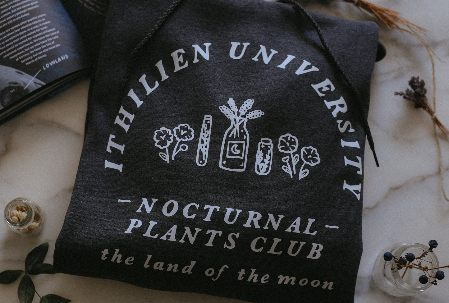 (PRE-ORDER) ithilien university nocturnal plants club sweatshirt/hoodie